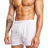 Mens Swim Trunks 5" with Mesh Lining Quick Dry Beach Shorts for Swimming Men Bathing Suit