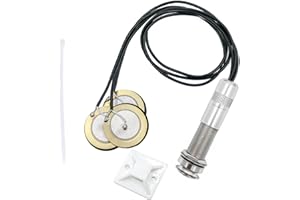 MICOVAY Self-adhesive Pickups Piezo Transducer, 3 in 1 Microphone Contact & Endpin Jack 1/4" for Electronic Acoustic Guitar Violin Ukulele