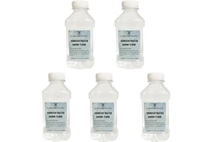 LANGXUN Flakes Snow Machine Fluid, 5 Bottles Concentrated Snow Fluid With 1pcs 1.32 gallon diluted storage bag, Can be Diluted to Make 6.6 Gallons of Snowflake Fluid, for Artificial Snow Machine