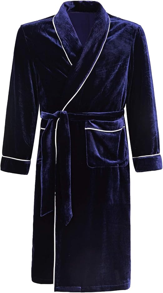 Herren Schlafanzug Set Aus Kühlender Ice Seide - Leichter Sommer Pyjama Mit Bademantel