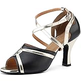 Honeystore Womens Prom Latin 1920s Mary Jane Ballroom Dance Shoes