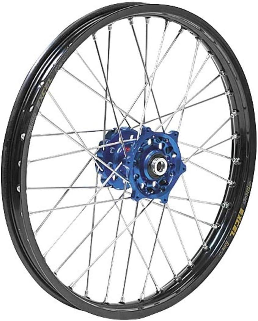Dubya Talon Blue Hub with DID DirtStar Black Rim Painted Finish Rear Wheel (2.15x19")