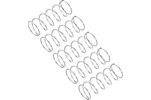 uxcell Compression Spring, 5Pcs 304 Stainless Steel, 14mm OD, 0.8mm Wire Size, 35mm Free Length, Silver Tone