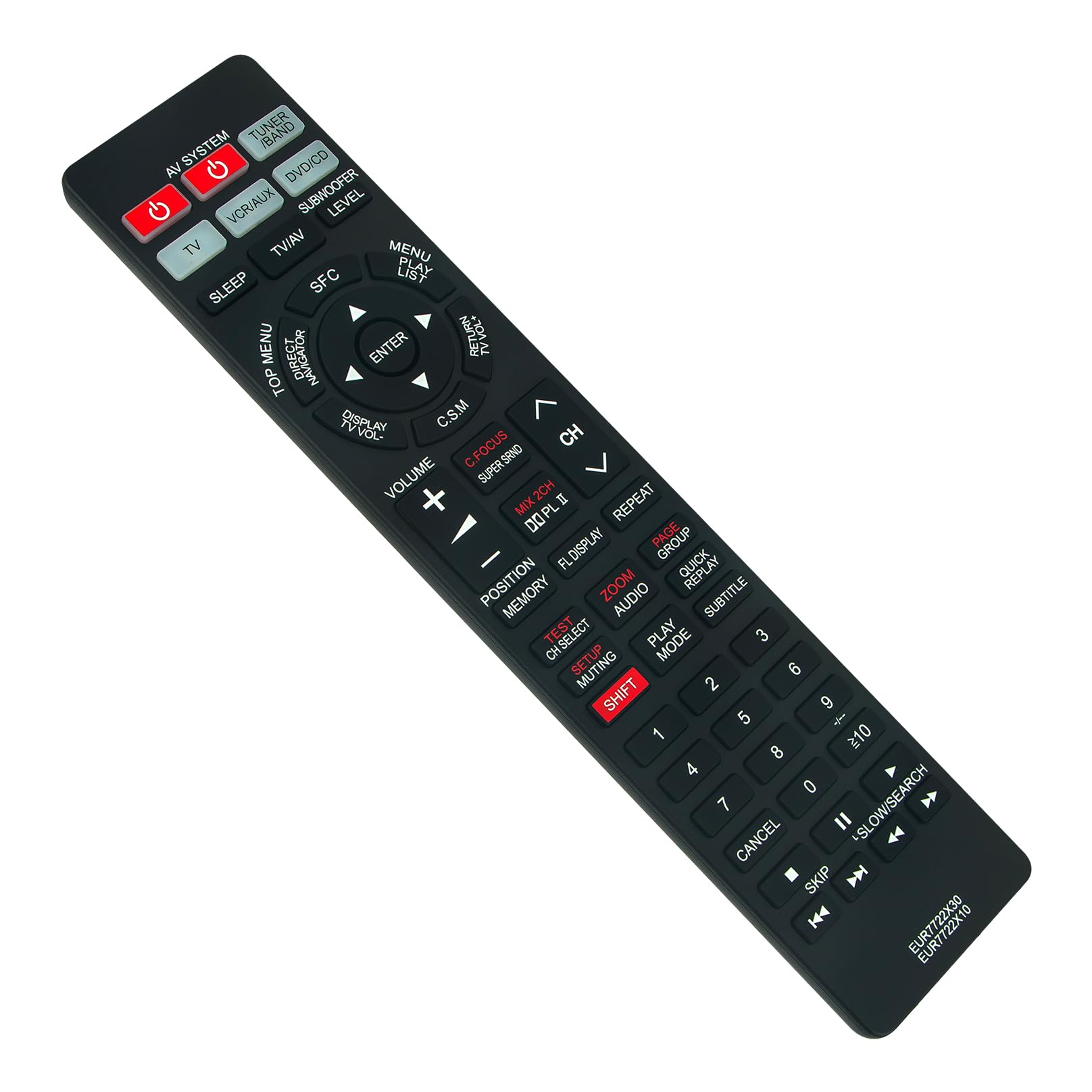 EUR7722X30 EUR7722X10 Replacement Remote Control -VINABTY-fit for Panasonic DVD SYSTEM remote control SC-HT250 SA-HT250 HT-870 SA-H870 SCHT878 SC-HT870 SA-HT535 SA-HT870 SAH870