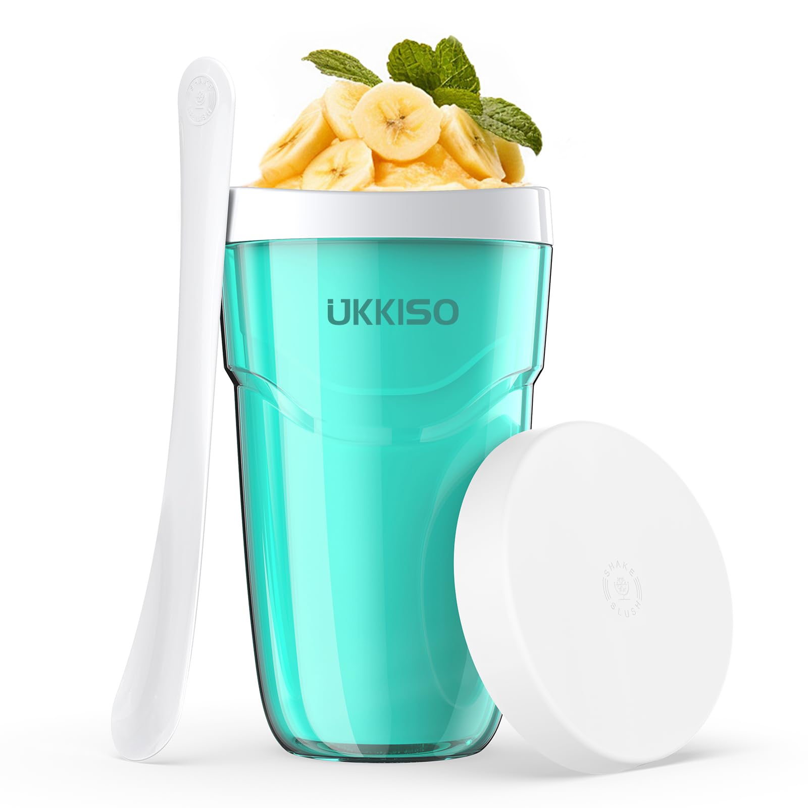 Photo 1 of UKKISO Slushie Maker Cup Slush and Shake Maker with Lid, DIY Slushie Cup with Freezer Core for Quick Frozen Homemade Single-Serving Slushies, Fruit Smoothies, and Milkshakes in Minutes, BPA-free, Blue