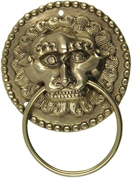 Chinese Retro Knocker Big Door Handle Courtyard Door Beard Head Copper Handle Door Lock Brass Amazon Com