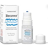 CorneaCare Recover: Eye Drops | Preservative Free Artificial Tears | Hydrating Eye Drops for Dry Eye Relief & Redness | Multi-dose Bottle (300 Drops)