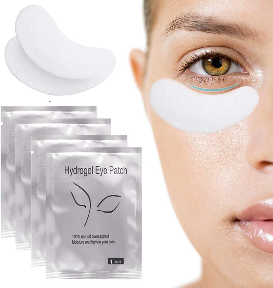 RZJZGZ 120 works Eye Gel Pads, Lint Free Eyelash Pads, Under Eye Gel Pads for Pro Salon and Individual Eyelash Extension