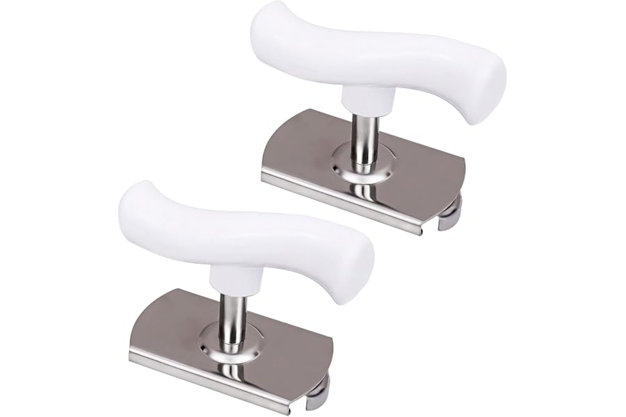 2Pcs Adjustable Jar Opener, Stainless Steel Labor-Saving Can Opener for Weak Hands Seniors, Universal Bottle Lid Gripper Tool for All Size Jars & Bottles