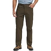 Kecols Men's Work Pants Stretch & Sturdy Relaxed Fit Canvas 5-Pocket for Construction