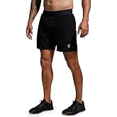 Born Primitive Men's Versatile Short with Compression 7" | Lightweight Athletic Training Stretchy Activewear Bottoms with Liner &amp; Pockets
