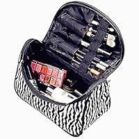 Vi.yo 1 Piece Fashion Cosmetic Bag Zebra Stripes Women Travel Make Up Bag Handbag Casual Purse Storage Organizer