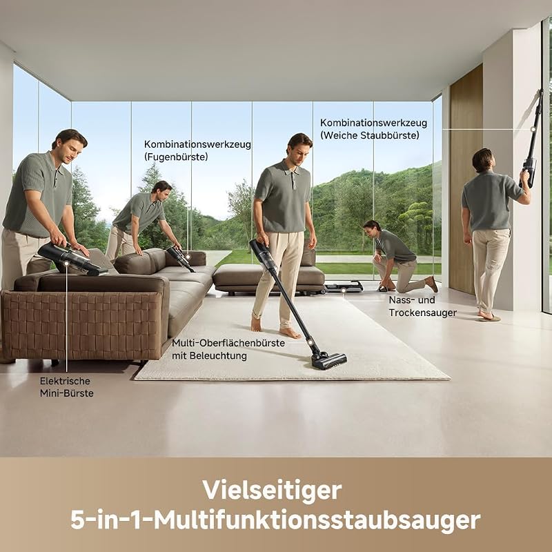 H14 Dual 5-in-1 Nass- & Trockensauger, smarte Dosierung