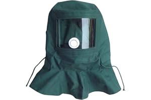 Sand Blasting Hood, Sandblasting Hood, Clear Vision Sand Blasting Mask with Adjustable Rope, Anti Dust/Wind Protective Gear M