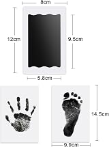 Nabance Inkless Hand & Footprint Kit 4 Pads 8 Cards Baby Pet Paw Print view 5