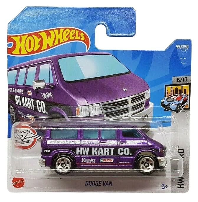 Hot Wheels - Dodge Van - HW Metro 6/10 - HCT63 - Short Card - Theme - Ryu's Rides - Castrol - Mattel 2022