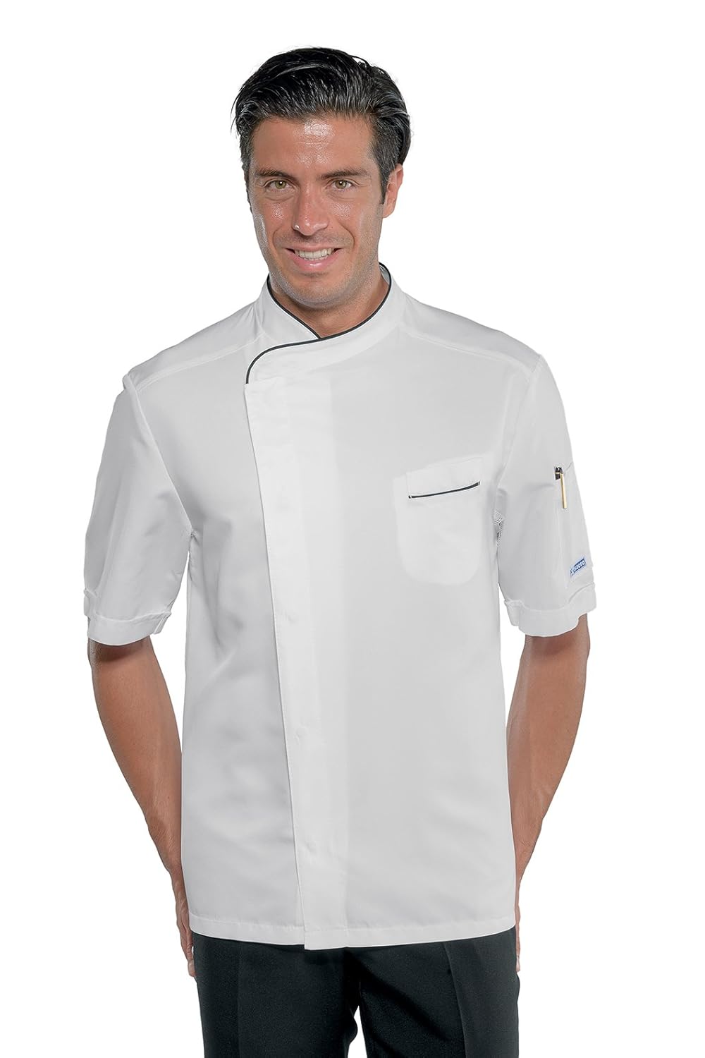 Giacca Da Cuoco Isacco 056926 Alicante Mezza Manica - 100% Cotone, Taglie Donna
