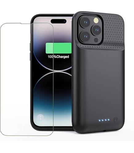 Amazon.com: Battery Case for iPhone 14Plus/14Pro Max/13Pro Max