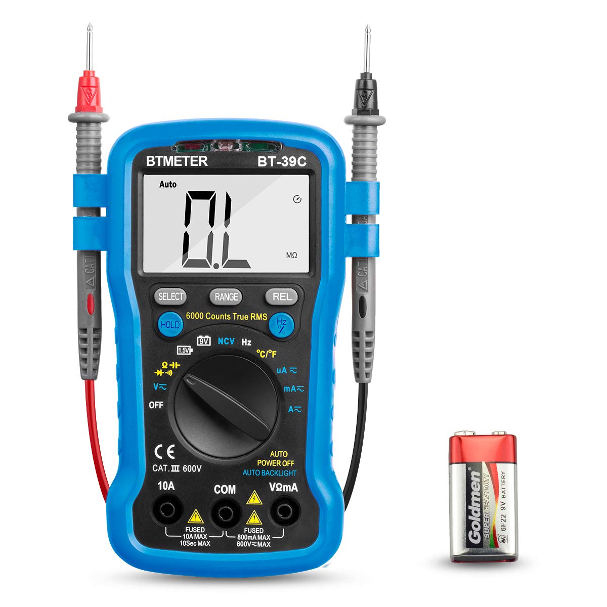 Pro Digital Multimeter Fluke Meter Volt Tester Electric OHM AC DC RMS