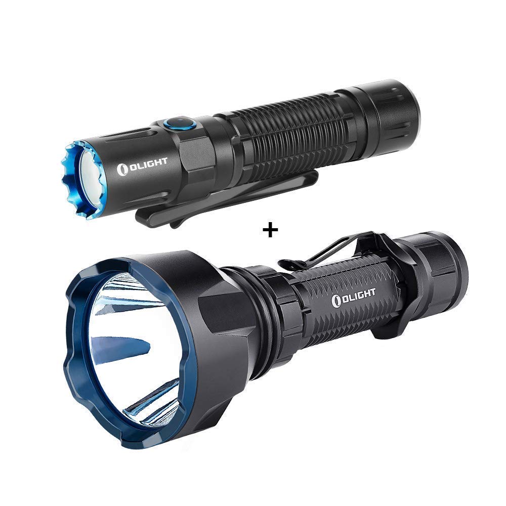 Olight 1800 Lumens M2R Pro Tactical Flashlight Bundle Warrior X Turbo Flashlight