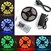 LEDNICEKER 5050 LED Strip Lights - 16.4ft / 5M Flexible 5050 RGB LED Light With Mini 44key LED Controller and DC 12V5A Power Adapter