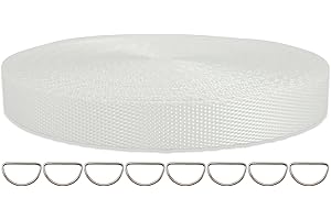 ZHFMLY ZHFMILY 3/8 inch Nylon Webbing Strap Flat Heavyweight Webbing Cloth Fabric Strapping for Handbag, Indoor&Outdoor Gear, Pet Collars, DIY Projects, Crafts, Sewing