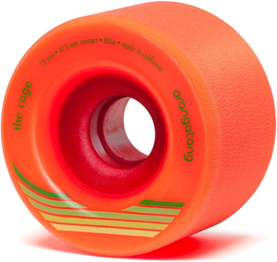 Orangatang Cage 73 mm Freeride Longboard Skateboard Wheels (Set of 4)