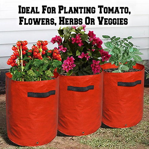 BenefitUSA Tomato Grow Bag Garden Planter Bag for Vegetables Flowers Container Tub (3)