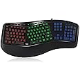 Adesso Tru-Form 150 3-Color Illuminated USB Ergonomic Keyboard AKB-150EB