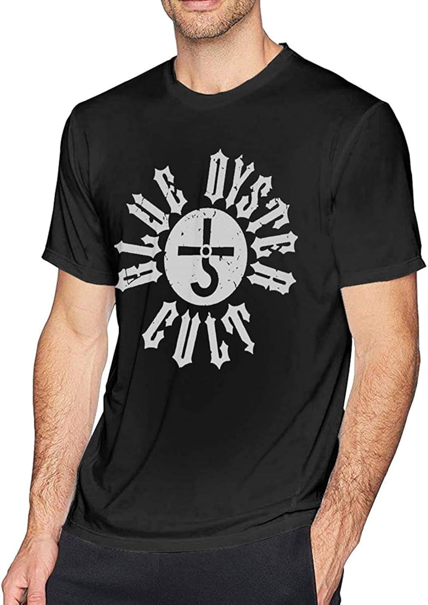 Blue Oyster Cult Logo Men's Fashion TShirt Black Amazon.es Ropa y