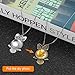 Accmor 20 Pcs Owl Pendant Trays with 20 Pcs Glass Cabochon Clear Dome, Different Shape Pendant Blank bezels for Jewelry Making, Totally 40 Pcs