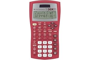 Texas Instruments TI-30XIIS Scientific Calculator, Red