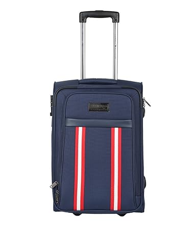 Tommy Hilfiger Polyester Navy Softsided Suitcase (TH/POR08055)