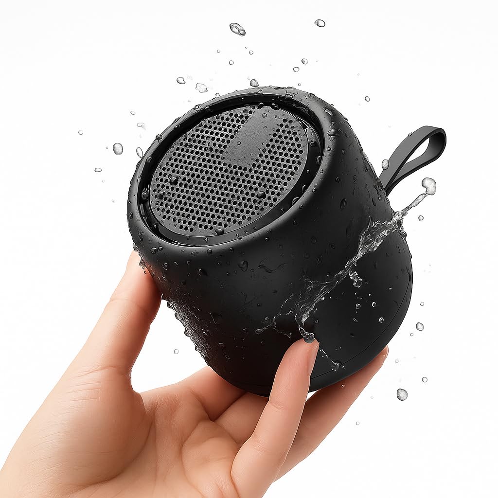 BSWL - Bluetooth Speaker | Mini Portable Speakers Wireless Bluetooth 5.0 | Loud Stereo Sound | Noise-Cancelling Mic | IPX4 Waterproof | Upto 24H Playtime | Smart Speaker for Home, Shower & Travel