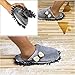 KISSTAKER One Pair Mop Cleaning Dusters House Slippers Shoes Cover Detachable Mopping Shoes (Grey Bow-Knot)
