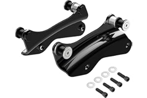 Benlari Gloss Black 4 Point Docking Hardware Kit 2014-2024 Compatible for Harley Davidson Touring Street Glide Road Glide Electra Glide Road King CVO (Vivid Black)