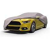 Seal Skin Covers Waterproof Car Cover for Sedan, All Weather UV Protection, Windproof Straps, Dustproof, Soft Cotton Lining, Outdoor Automobile Cover with Mirror Pockets(194"-208" L X 59" H)