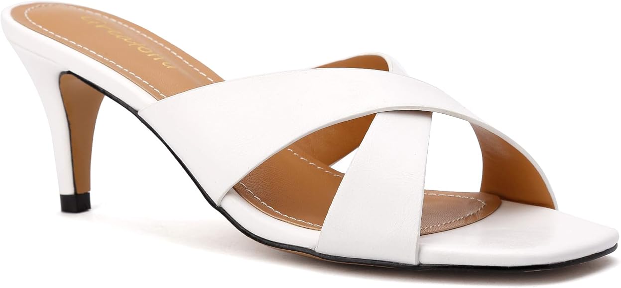 mule slippers with heel