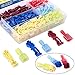 Glarks 240pcs 22-16/16-14/12-10 Gauge Nylon Electrical Insulated Quick Splice Spade and T-Tap Crimp Terminals Connectors Assortment Kit