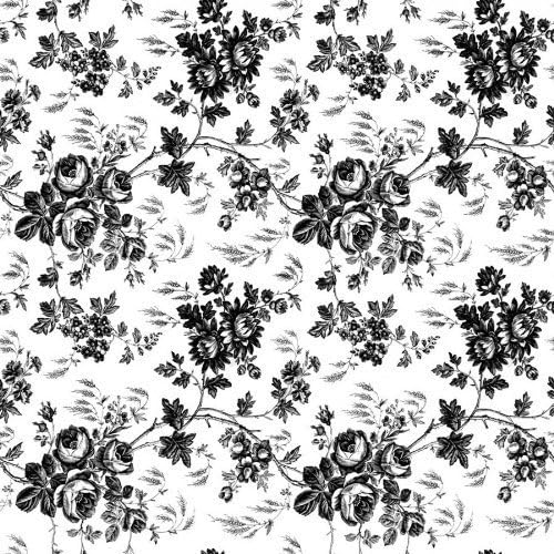 Magic Cover Self-Adhesive Shelf Liner, 18-Inch by 24-Feet, Toile Black by Kittrich Corp.