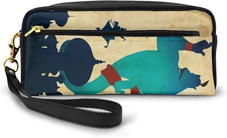 Amazon Co Jp アラジン ジーニー ペンケース ペンポーチ Pu 革 多機能バッグ 高校生 男子 女子 おしゃれ かわいい 人気 大容量 筆箱 筆入れ 化粧ポーチ 収納 小物入れ 中学生 小学生 シンプル オフィス用 ホーム キッチン