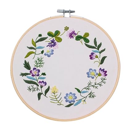 Magideal Kit Complets Au Point De Croix De Broderie Fleur