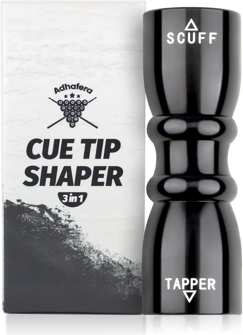 Adhafera 3 in 1 Cue Tip Shaper – Aerator, Scuff & Tapper for Snooker