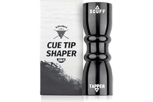 Adhafera Cue Tip Shaper, 3 in 1 of Pool Cue Tip Shaper, The Pool Cue Accessories for Effective and Rapid Repair Cue Tip