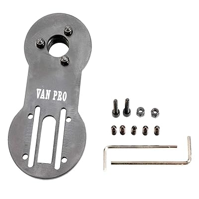 vanpro DIY Electric skateboard60 Series (Compatible 50) brushless Motor boss Type Stainless Steel Mount(6374/5065 Motor)(Snow Black, Pack of 1)