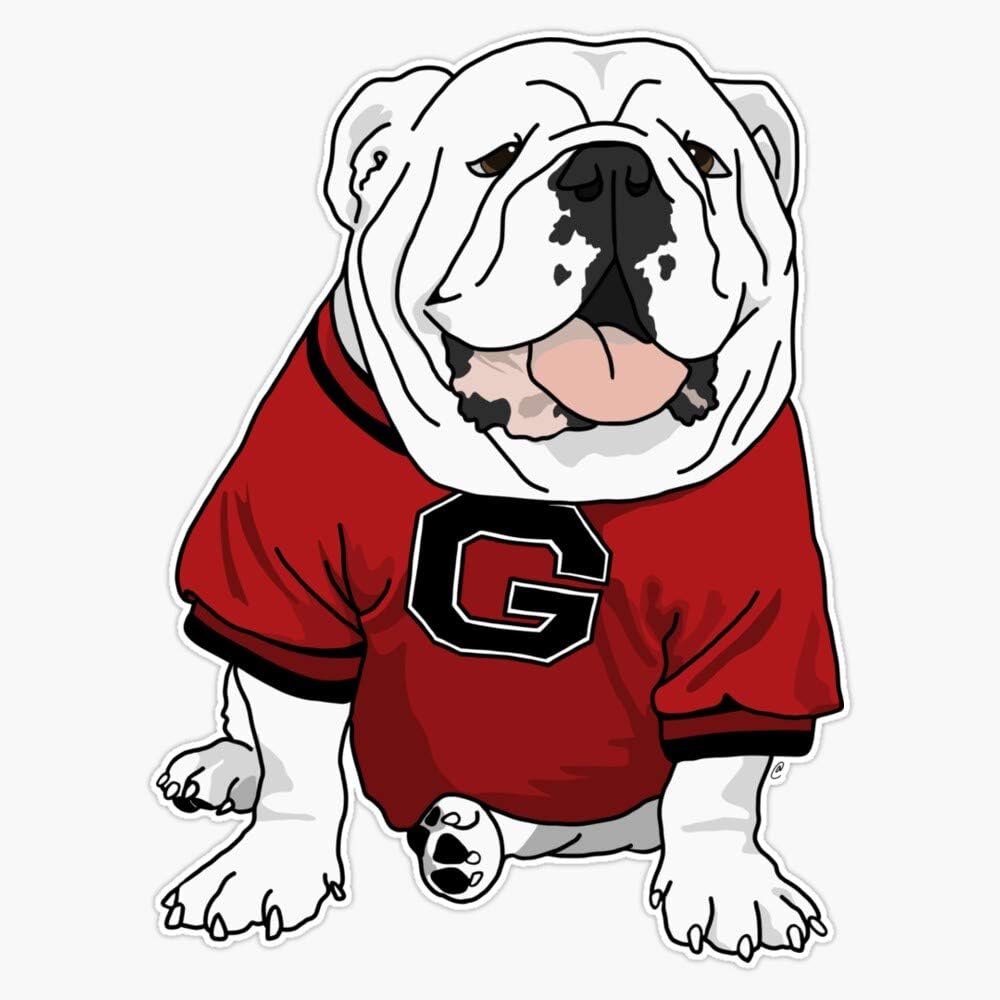 Uga Bulldog Vinyl Waterproof Sticker Decal Car Laptop Wall