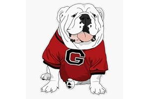SMJ DESIGNS MAGNET Uga Bulldog Vinyl Waterproof Magnetic Sticker Vinyl Waterproof Magnet Decal Car 5"