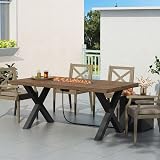 INMOZATA Heavy Duty X Furniture Legs Set of 2 Raw Steel Black DIY Coffee Table view 8