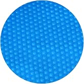 YUEWO Round Solar Cover, Blue 6 Foot Heat Retaining Solar Blanket Pool Heater Cover for for Above-Ground and In-Ground Pools Hot Tub Spa