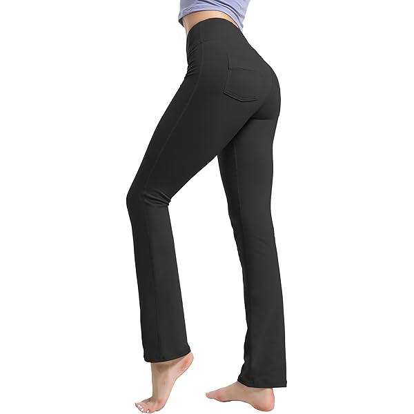Total Gym Bally Women's High Rise Bootcut Yoga Pants Tummy
